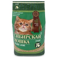 Наполнитель Сибирская кошка Лесной для Котят древесные гранулы 6 мм