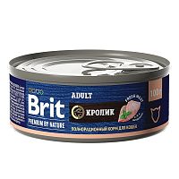 Консервы для кошек Brit Premium By Nature с мясом кролика