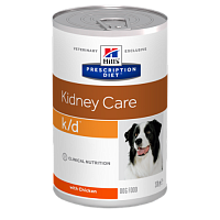 Вет. консервы K/D для собак лечение почек, Hill's (Хиллс) Prescription Diet Canine K/D Kidney Care With Chicken